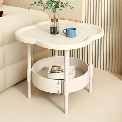 Blumen‑Form Beistelltisch – modern & praktisch mit Ablage