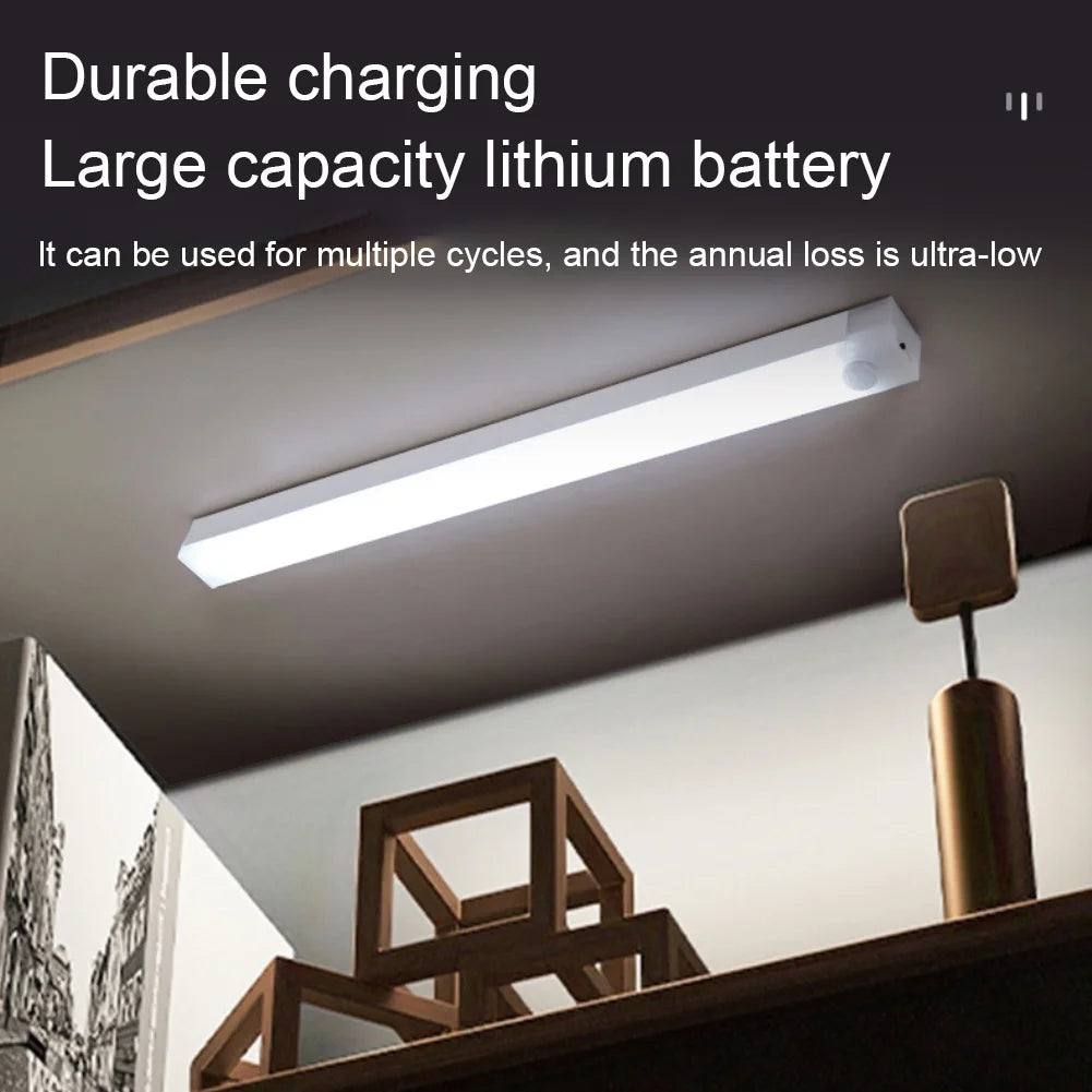 Bewegungs‑Sensor‑LED‑Leuchte – Kabellos, Aufladbar über USB‑C, für Schrank, Küche & Treppe