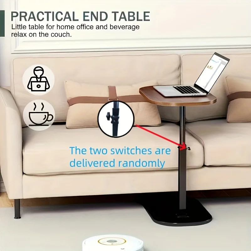 Höhenverstellbarer Sofa‑ & Beistelltisch – flexibel für Wohnen, Arbeit & mehr