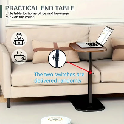 Höhenverstellbarer Sofa‑ & Beistelltisch – flexibel für Wohnen, Arbeit & mehr