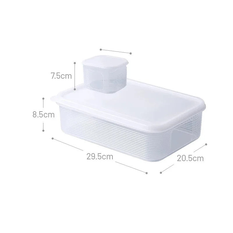 6‑Fächer Kühlschrank‑Box – Frische‑ und Ordnungsbox für Obst, Gemüse & Gewürze