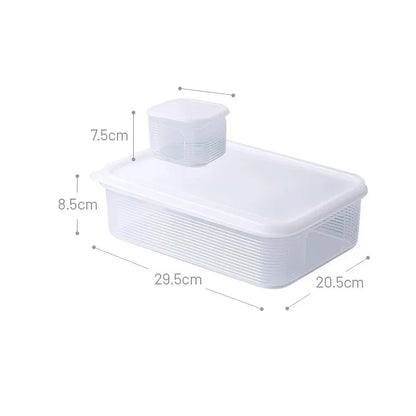 6‑Fächer Kühlschrank‑Box – Frische‑ und Ordnungsbox für Obst, Gemüse & Gewürze