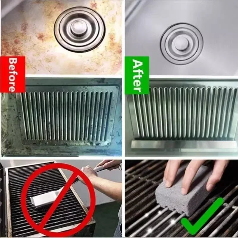 Grill‑Reinigungsstein aus Bimsstein – mühelos saubere Grillroste & Backöfen