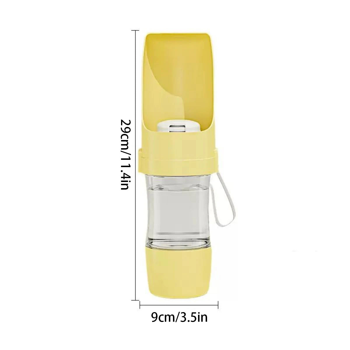 2‑in‑1 Reise‑Trinkflasche mit Futterfach – Wasser + Futter für unterwegs