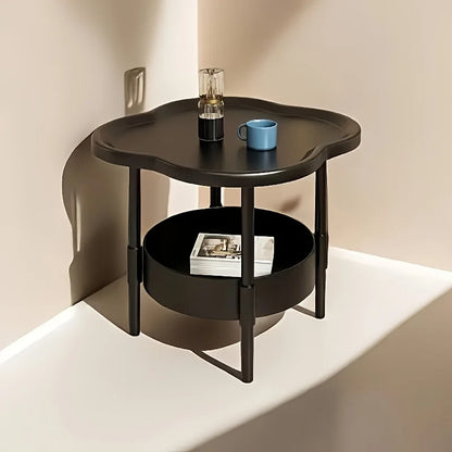 Blumen‑Form Beistelltisch – modern & praktisch mit Ablage