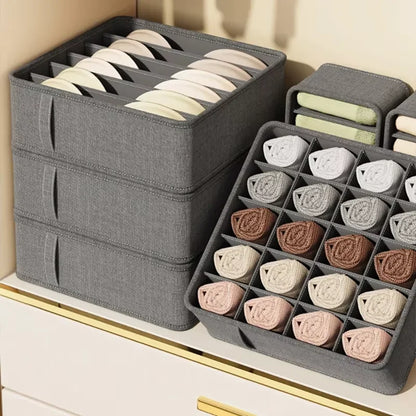 Faltbarer Schrank‑ und Schubladen‑Organizer – für Unterwäsche, Socken, Krawatten & Gürtel