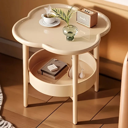 Blumen‑Form Beistelltisch – modern & praktisch mit Ablage