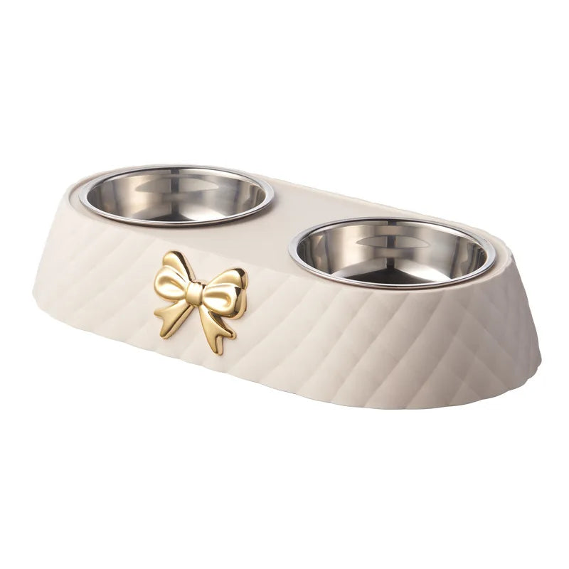 Doppel‑Futternapf aus Edelstahl – stilvoll & sicher für Hund & Katze