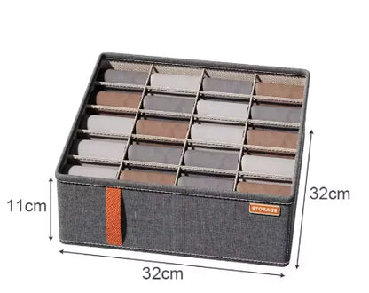 Faltbarer Schrank‑ und Schubladen‑Organizer – für Unterwäsche, Socken, Krawatten & Gürtel