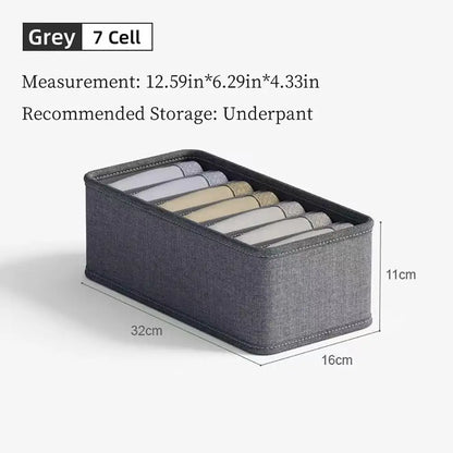 Faltbarer Schrank‑ und Schubladen‑Organizer – für Unterwäsche, Socken, Krawatten & Gürtel
