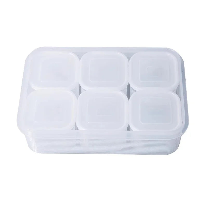 6‑Fächer Kühlschrank‑Box – Frische‑ und Ordnungsbox für Obst, Gemüse & Gewürze