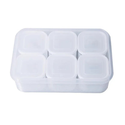6‑Fächer Kühlschrank‑Box – Frische‑ und Ordnungsbox für Obst, Gemüse & Gewürze
