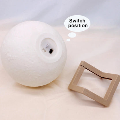 3D‑Mondlampe – LED‑Nachtlicht mit Ständer, Farbwechsel & Akku – für Schlafzimmer, Kinder & Geschenkidee