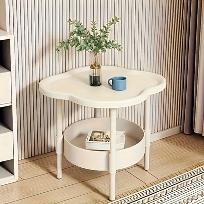 Blumen‑Form Beistelltisch – modern & praktisch mit Ablage