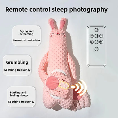 Elektrische Beruhigungs‑Kuschelpuppe – Nachahmendes Klopfen, Fernbedienung, für Neugeborene & Babys