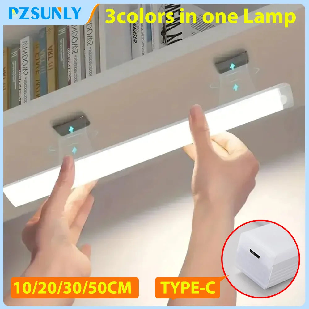 Bewegungs‑Sensor‑LED‑Leuchte – Kabellos, Aufladbar über USB‑C, für Schrank, Küche & Treppe